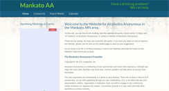 Desktop Screenshot of mankatoaa.com
