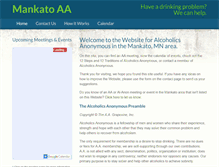 Tablet Screenshot of mankatoaa.com